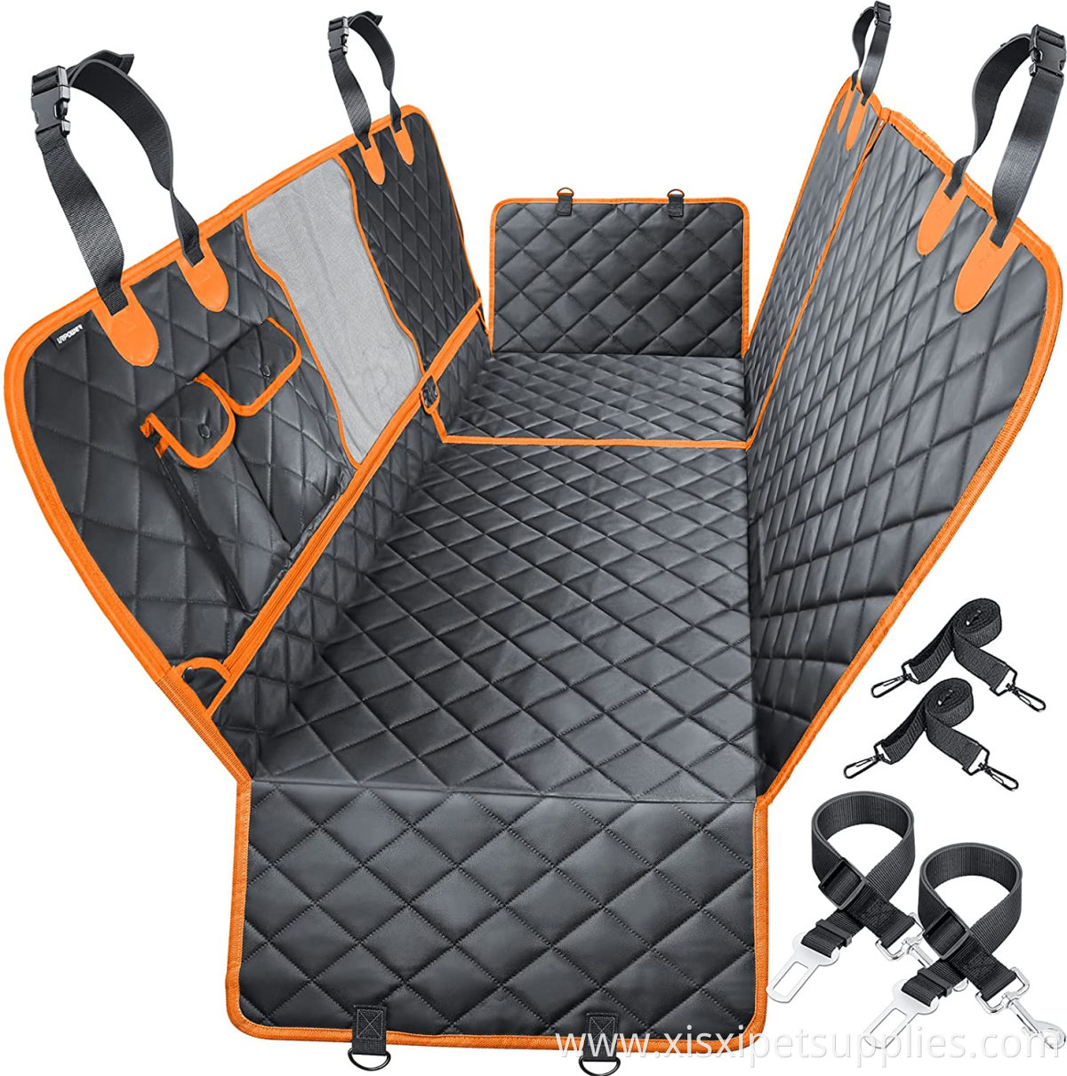 Amazon hot sale 4-in-1 Dog Car Seat Cover high quality durable pet car seat cover waterproof